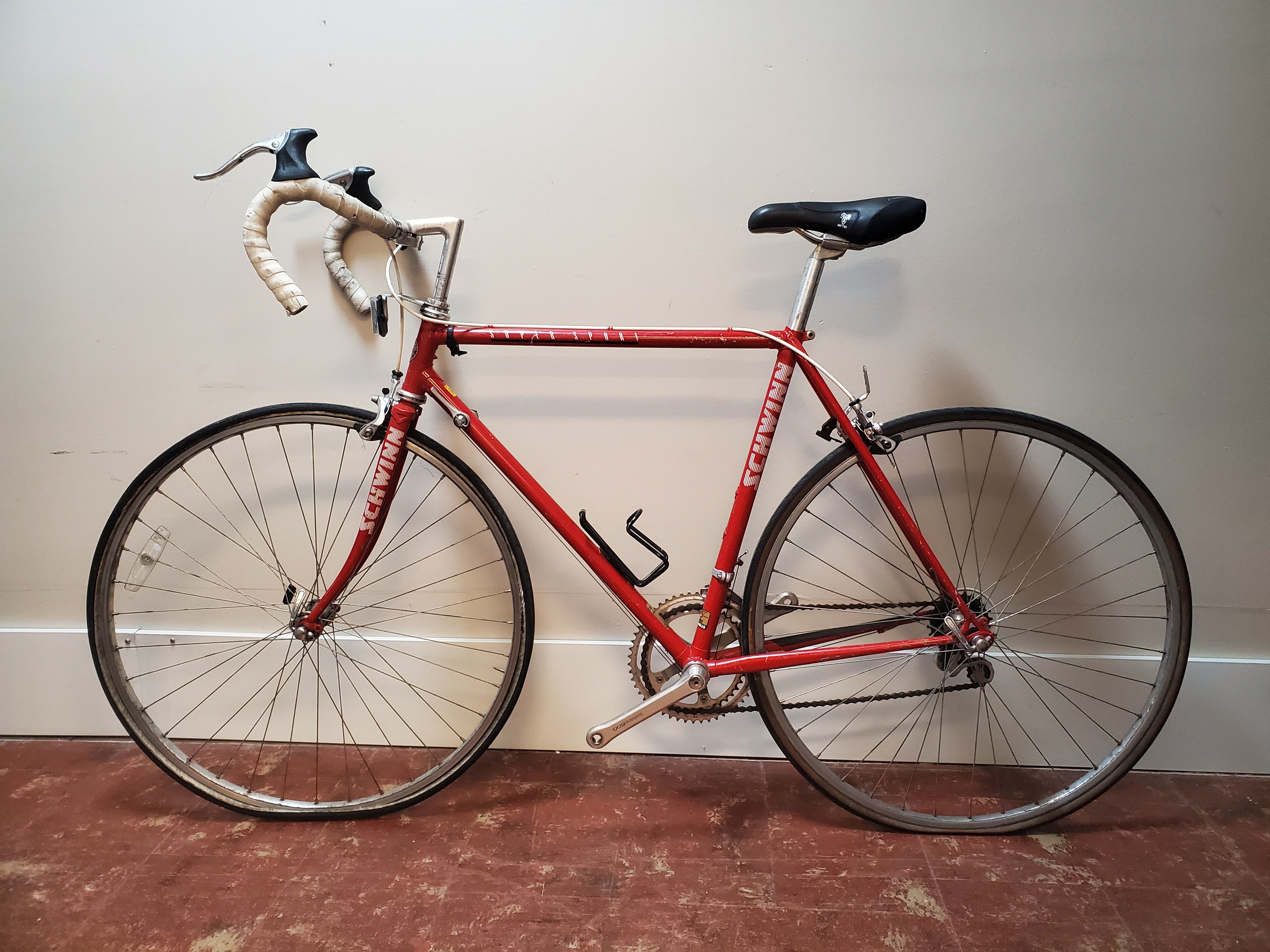 Schwinn Super Sport Vintage Road Bike 57cm Red Cycle Coffee