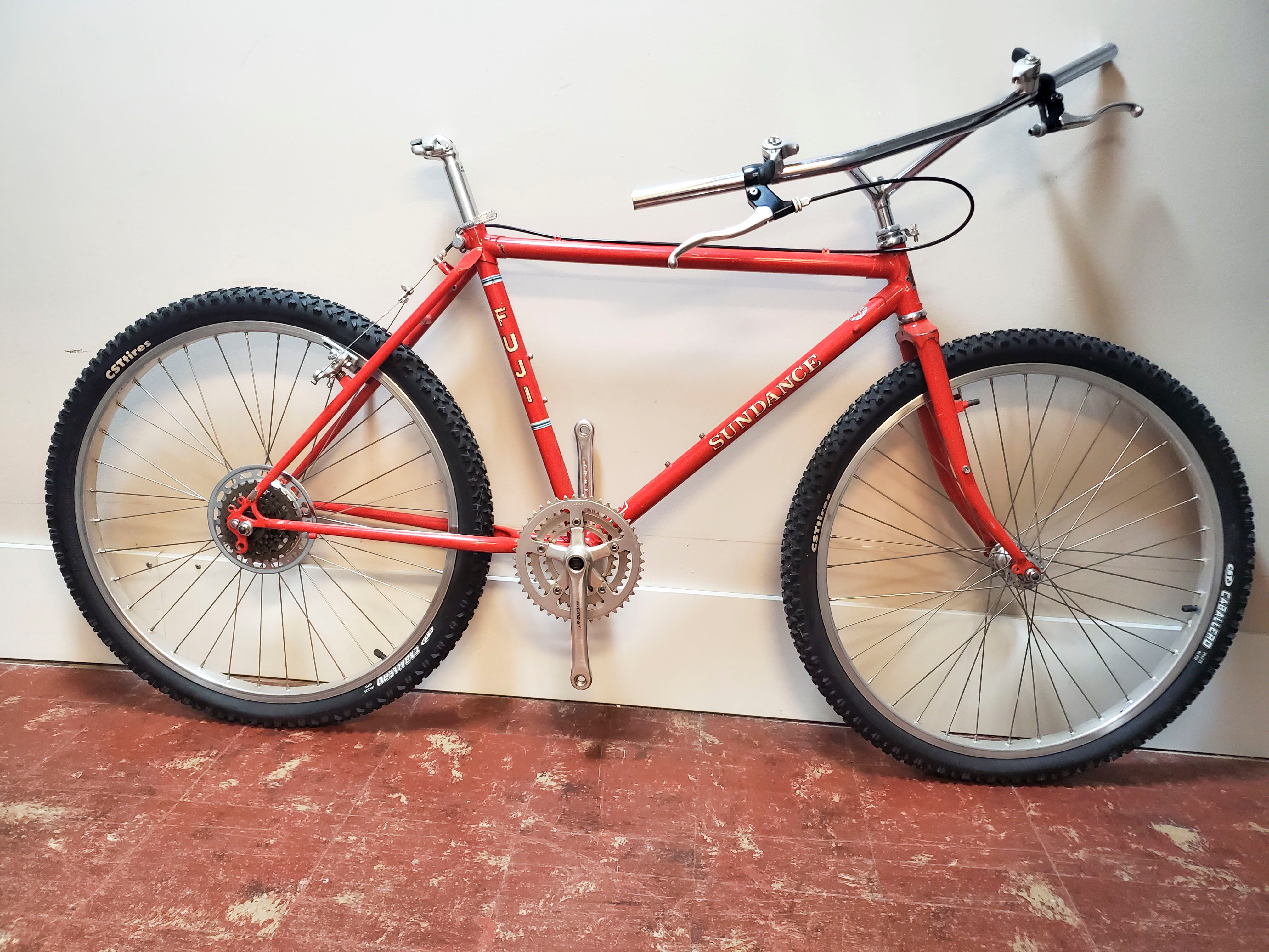 Fuji Sundance Vintage Steel Bike Orange 50cm Cycle Coffee