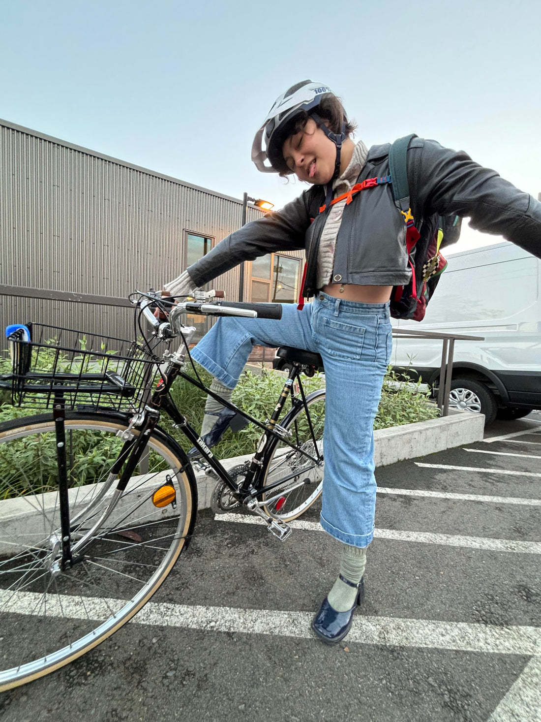 Ciara's Customized 1970's Takara Mixte Commuter Bike