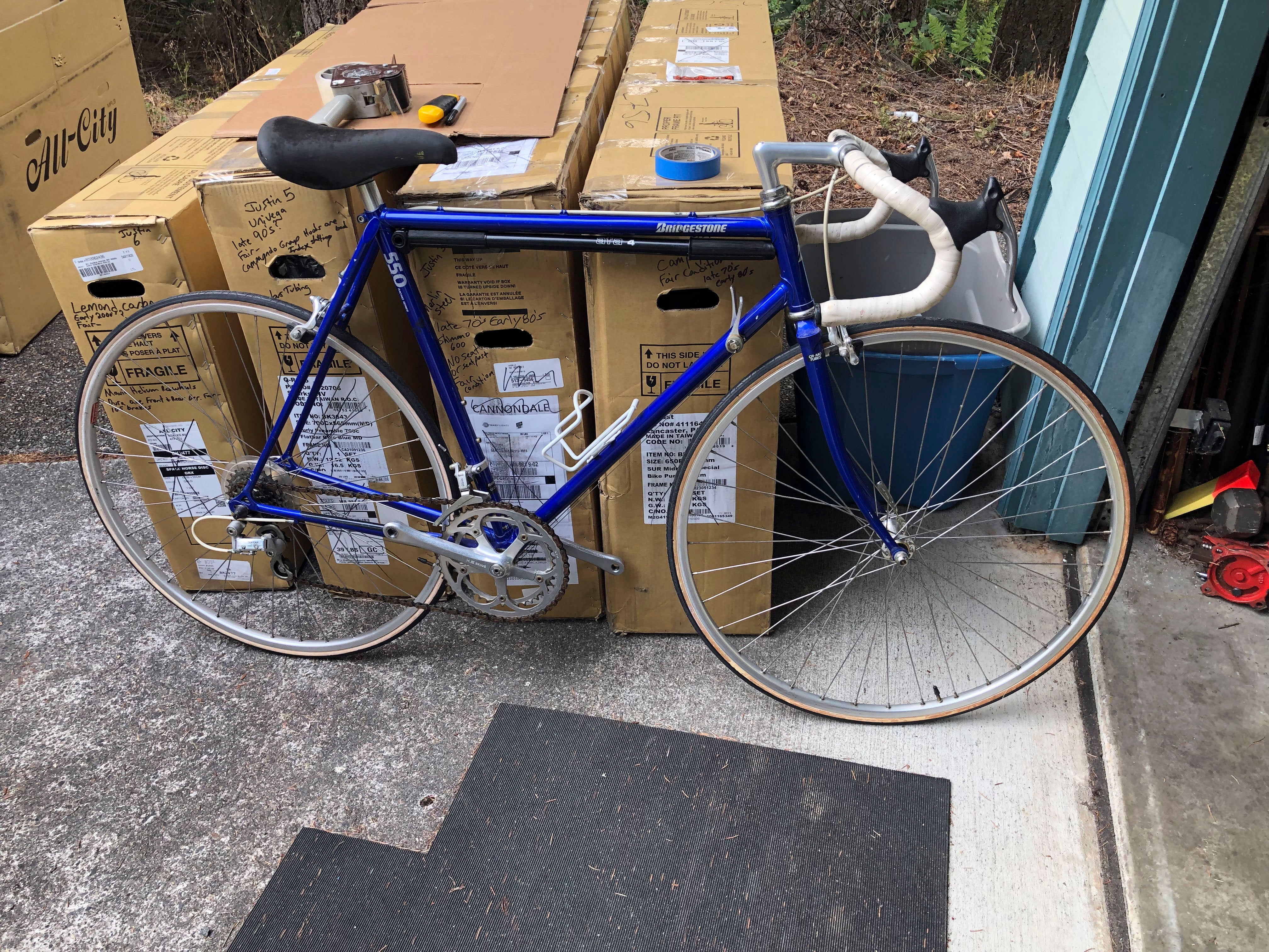 Blue vintage best sale road bike