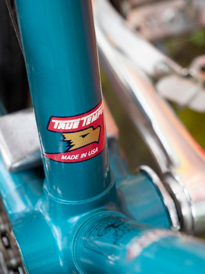 1988 Schwinn Traveler Vintage Road Bike, Step-Through, 19in/49cm, Teal Green & White Fade