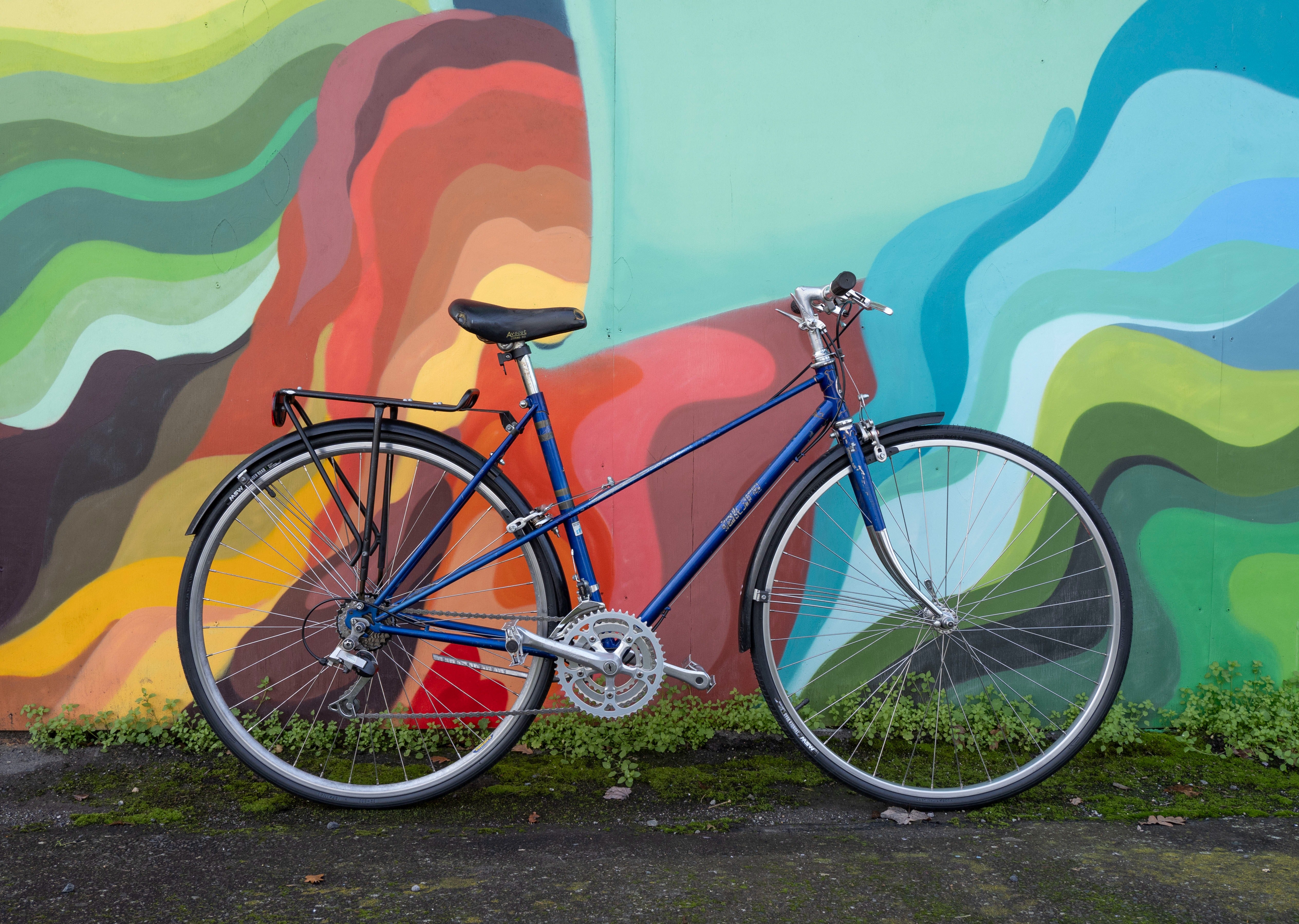 Blue retro bike online