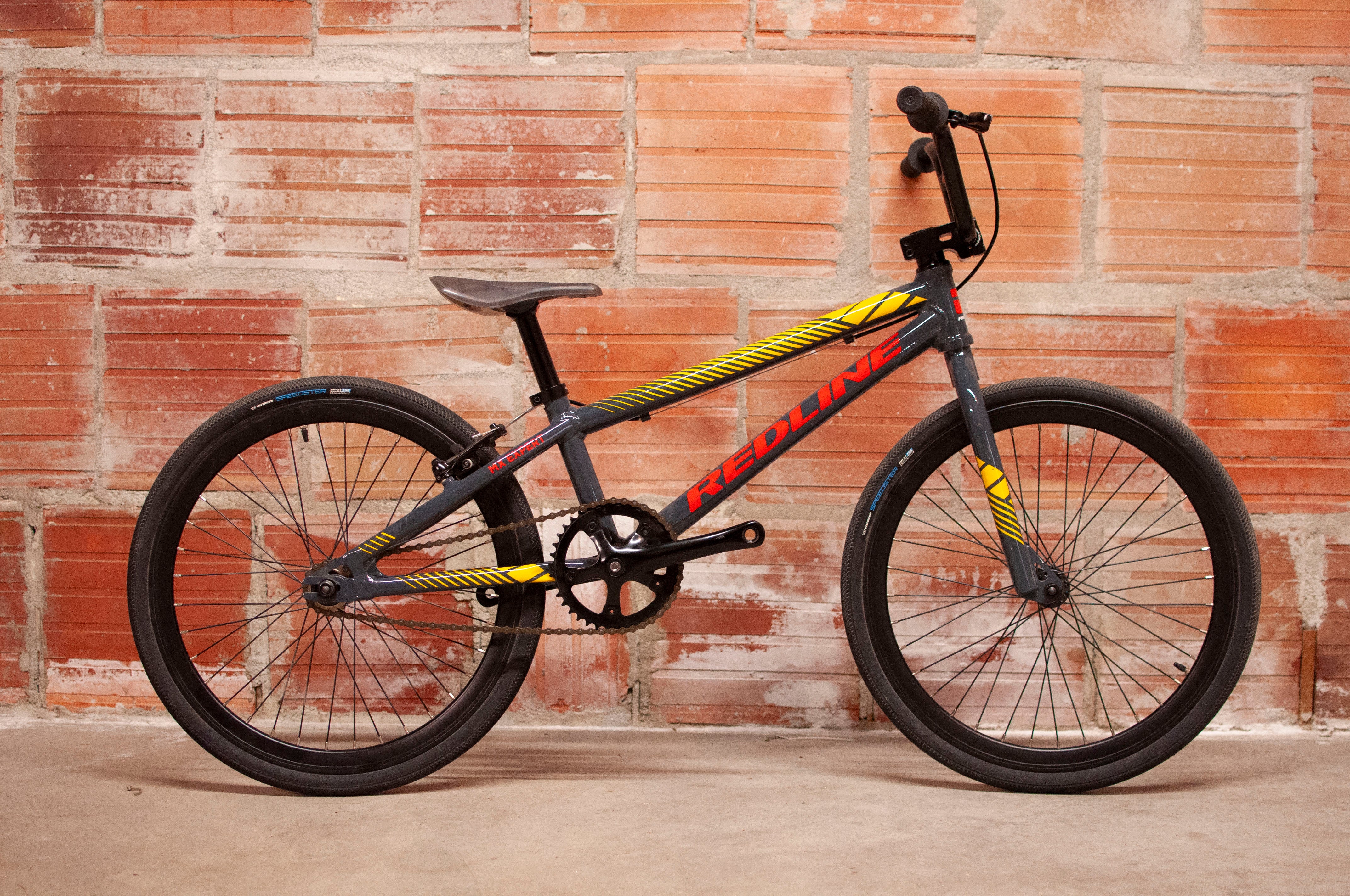 Redline MX Expert BMX Bike 19 cm Grey red yellow Cycle Coffee