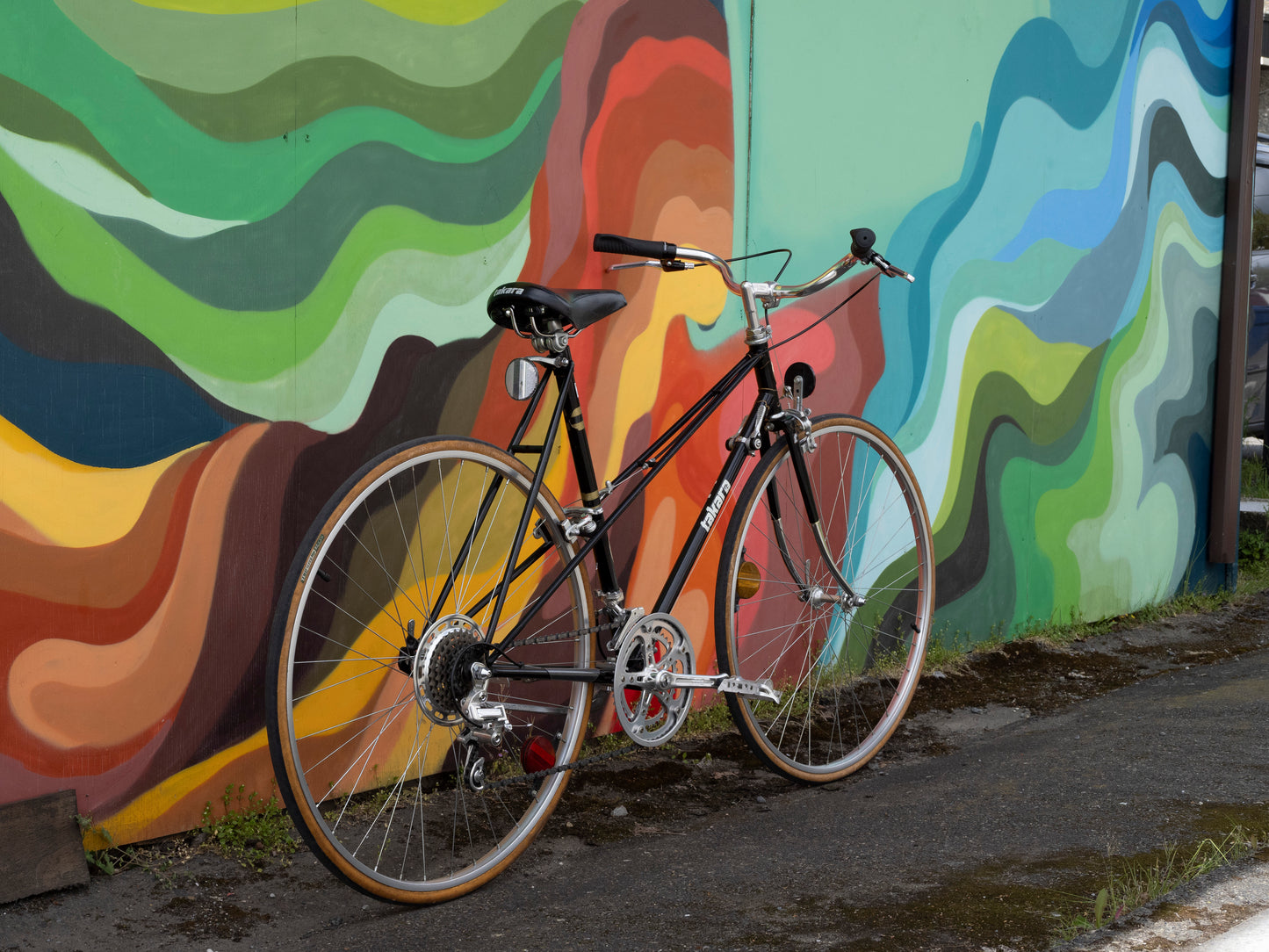 Takara Mixte Vintage Road Bike, Black, 19 in